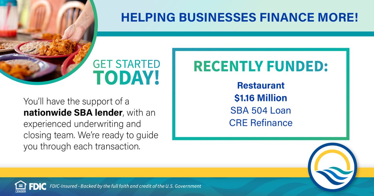 FirstBankLake's tweet image. If your business is carrying high-cost debt, refinancing your commercial real estate with an SBA 504 loan from First Bank of the Lake, could be the smart move.

Learn more: hubs.la/Q03f5pDk0

#SBA504 #LoanRefinance #RestaurantOwner #SBALoans #SmallBiz #FirstBankoftheLake