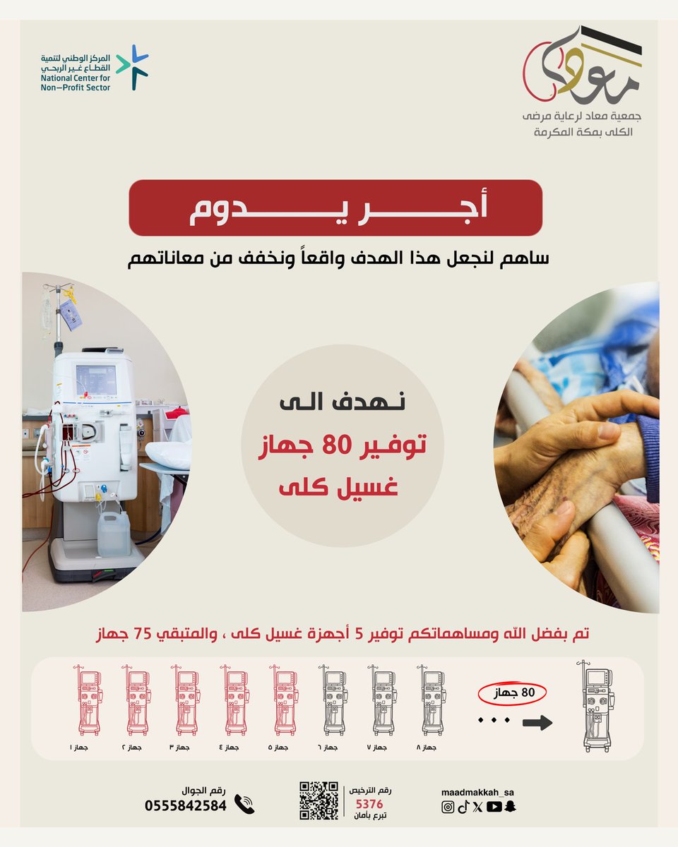 ساهم لنجعل هذا الهدف واقعاً ونخفف من معاناتهم 

store.maad.org.sa
#جمعية_معاد