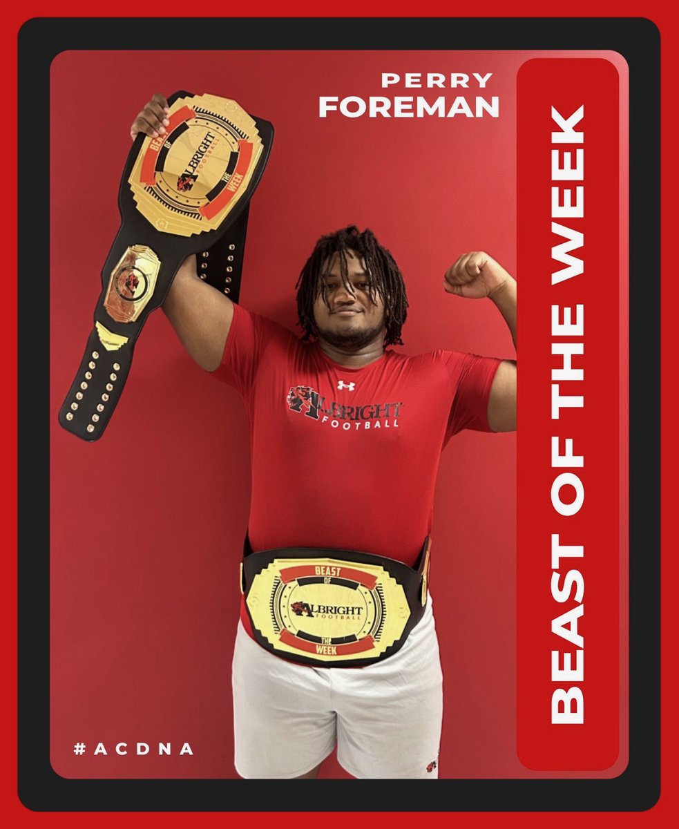 Albright Beasts of the Week! 

Congrats to Cody Carter and Perry Foreman, both 2x winners. Let’s keep grinding!