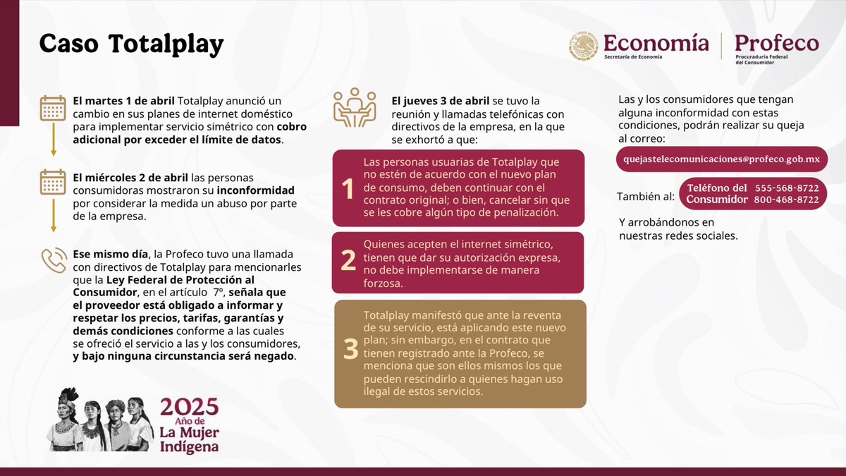 ivan_escalante's tweet image. Referente a lo ocurrido la semana pasada con el anuncio que hizo @totalplaymx, les recordamos que si no están de acuerdo con el nuevo plan de consumo, es su derecho continuar con el contrato original 📄; y para que sea implementado a cada usuario, la empresa deberá tener su