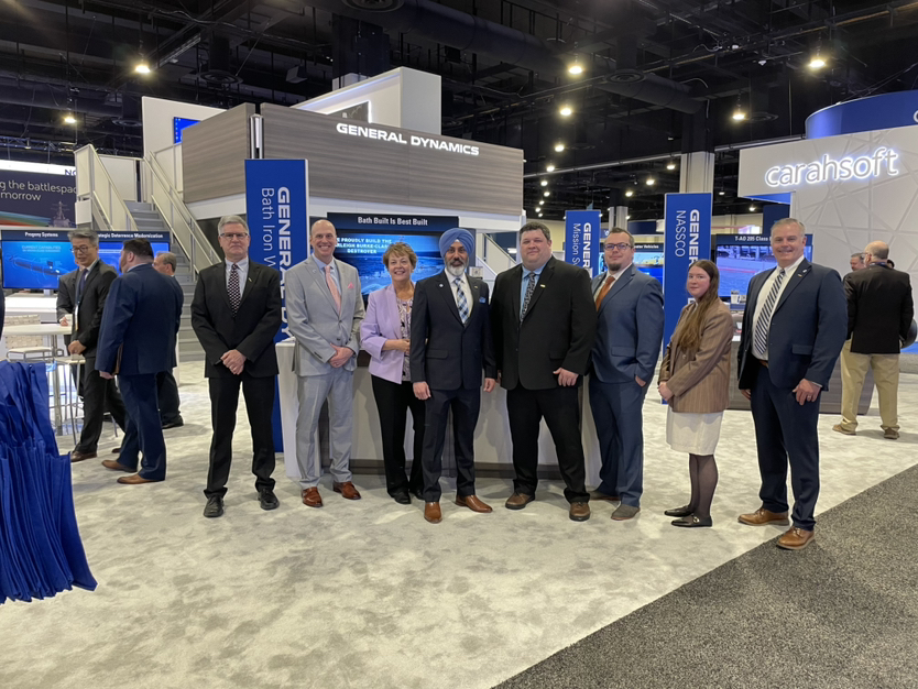 GDBIW's tweet photo. It’s #SAS2025! Discover why #BathBuiltIsBestBuilt at the General Dynamics booth. We build and support the workhorse of the Navy, the Arleigh Burke destroyer. Don’t forget to visit us at tomorrow’s Transition Connection Job Fair, we’re hiring! #SeabedtoSpace #NavyLeague #DDG51 #DDG1000 @SeaAirSpace