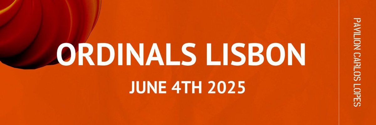 ORDINALS LISBON RETURNS JUNE 4th

We're giving away 2 free tickets! ($600 value)
1⃣ Like &amp; RT
2⃣ Reply below "LFG LISBON"
3⃣ Tag 3 friends

Winners in 48 hours! 🎁🎉