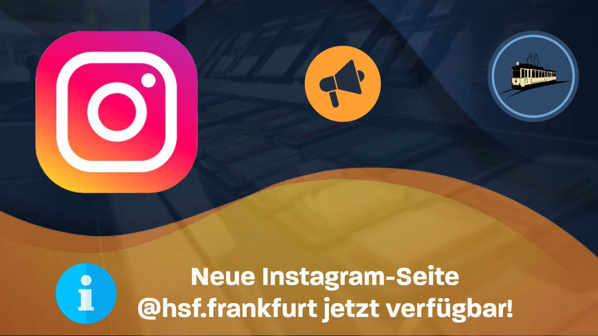 Wir sind wieder auf Instagram vertreten!

Ab sofort werden wieder alle Events &amp; Termine auf 
instagram.com/hsf.frankfurt
Veröffentlicht.

LG
HSF-Team