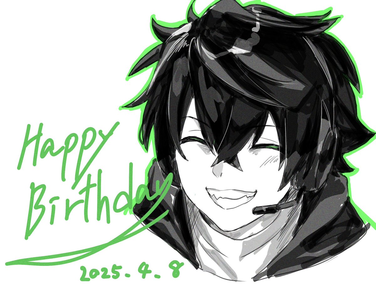 おめでとうございます〜〜！
#シャークん誕生祭2025 #モノパスケッチ