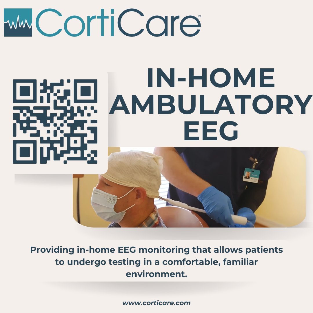 corticare's tweet image. Get expert EEG care without leaving home! 🏠 Our in-home ambulatory EEG services are convenient, accurate, and comfortable—no hospitals, no hassle. Discover the future of EEG monitoring today: corticare.com/services/in-ho… 🌟 

#EEGMonitoring #AmbulatoryEEG #PatientCare #TeleNeurology