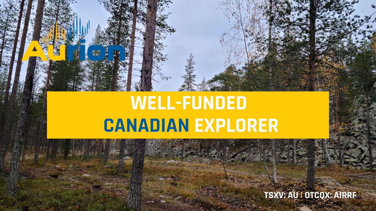 🚀 Aurion Resources is a well-funded Canadian explorer focused on early-stage precious metals projects. 

With its flagship Risti project in Finland and partnerships with B2Gold, Kinross and KoBold, Aurion is driving exploration forward with a proven team. Learn more: