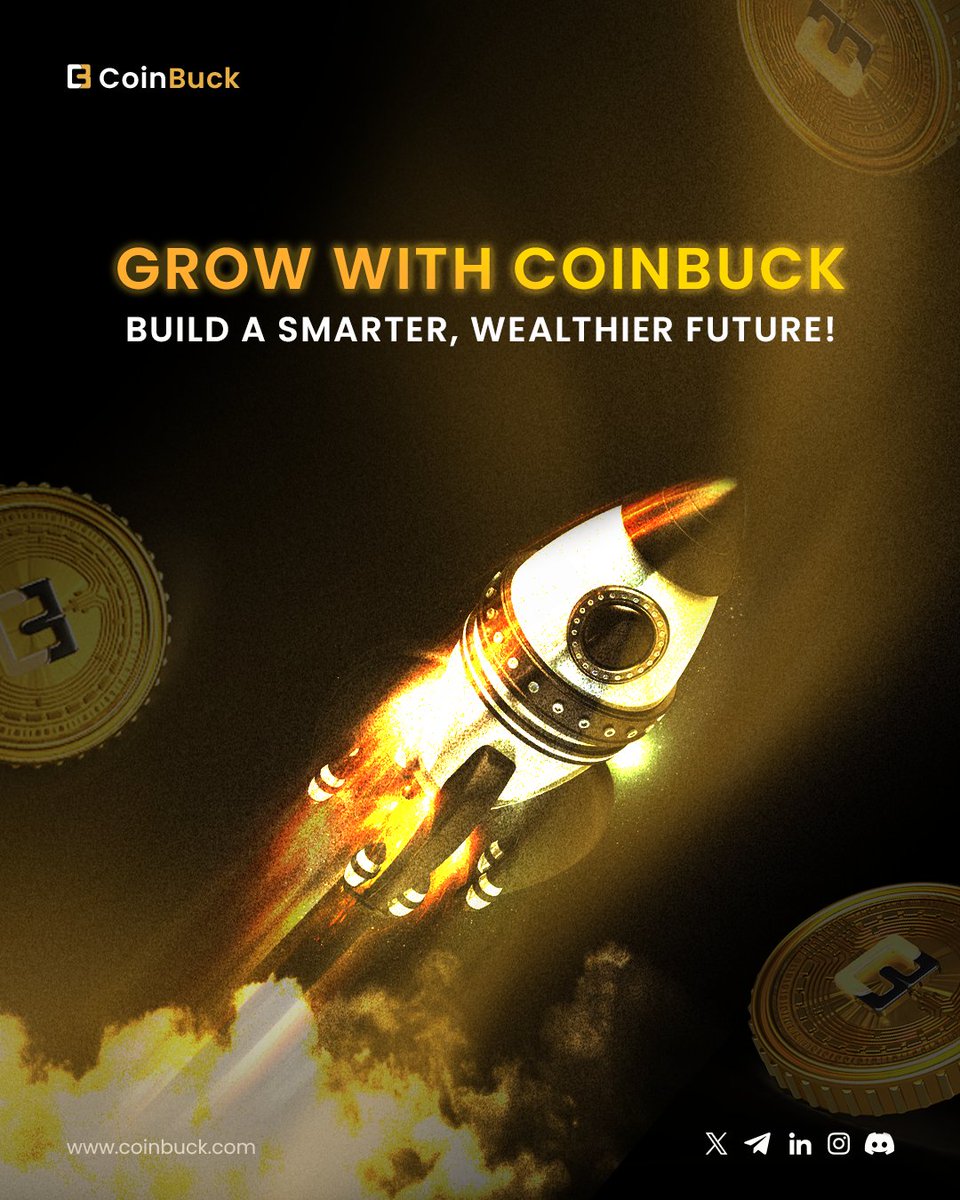 It’s time to think big. 🚀 Building wealth is easier than ever with #CoinBuck. 
Get ready to take control of your future.

#BUCK #CryptoPower #CryptoSuccess #SmartWealth