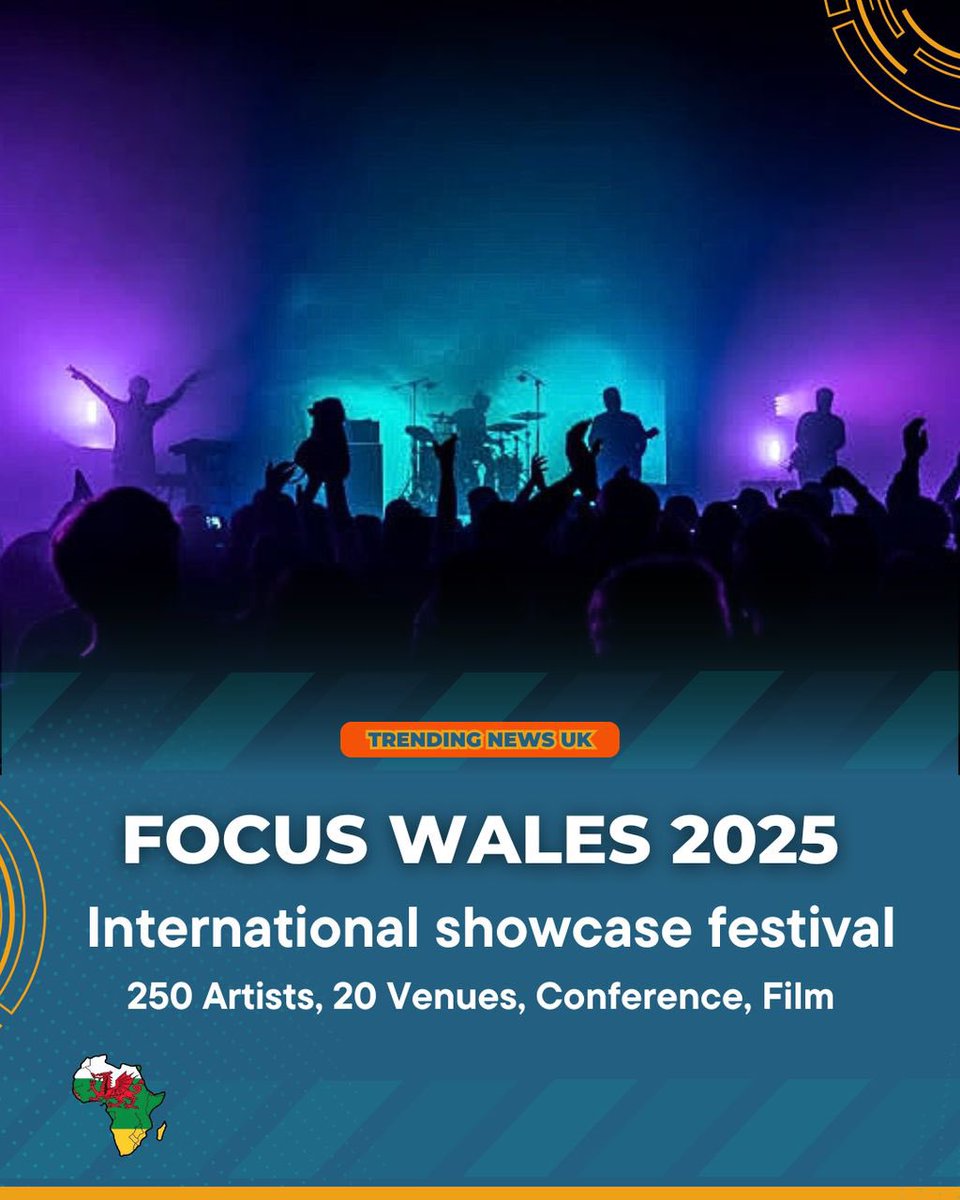 otident's tweet photo. Wrexham isn’t just a town during FOCUS Wales, it’s the global HQ for music lovers.
FOCUS Wales 2025 marks 15 years of turning up the volume with over 250 artists from around the world, 20 buzzing stages, film screenings, art, industry sessions, and more. 22,000+ people. https://t.co/b6BUxp8Kwf