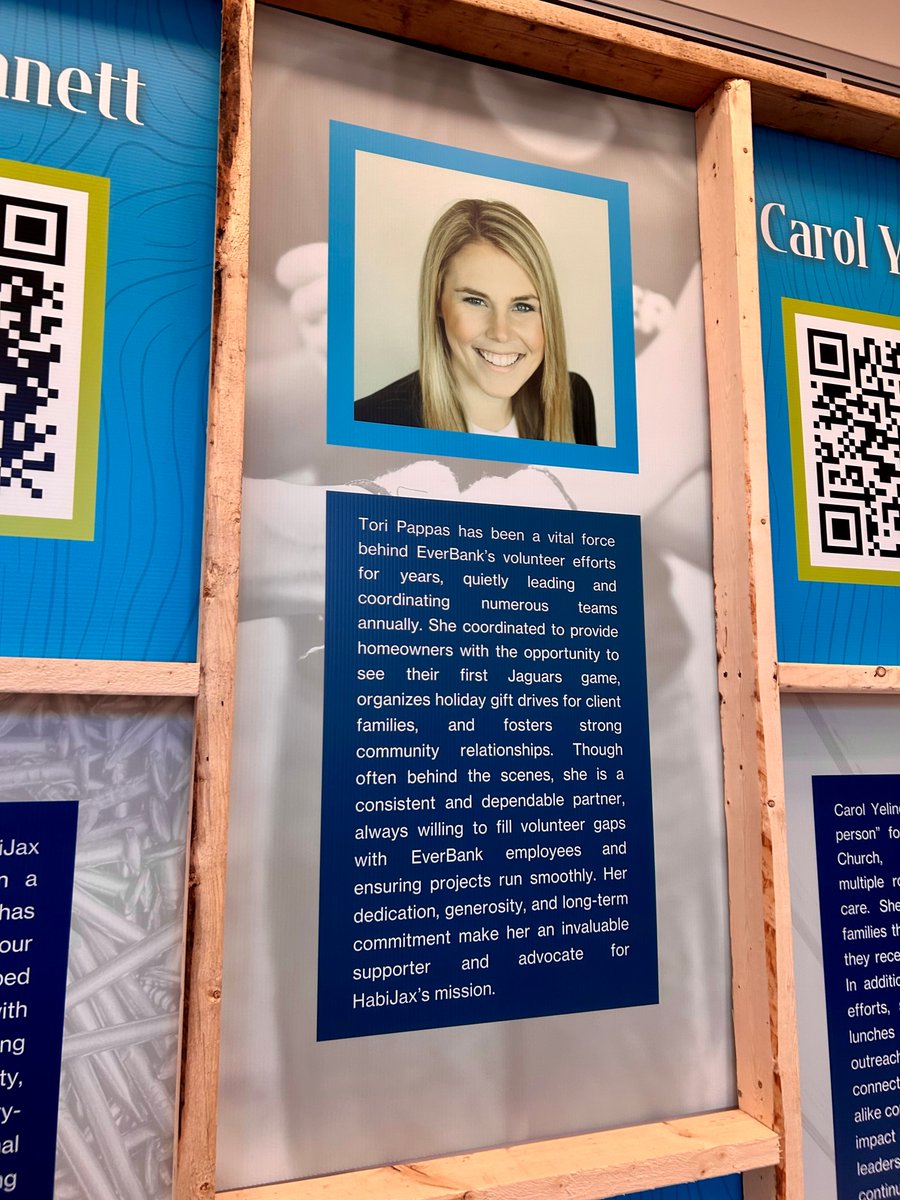 Celebrating an Unsung Hero! 🎉

EverBank associate, Tori Pappas, was the recipient of the Habitat for Humanity of Jacksonville Unsung Hero Award this past week! Thank you for your leadership to make #homeownership a reality for so many. 

#EverBankBuilds 

*Member FDIC