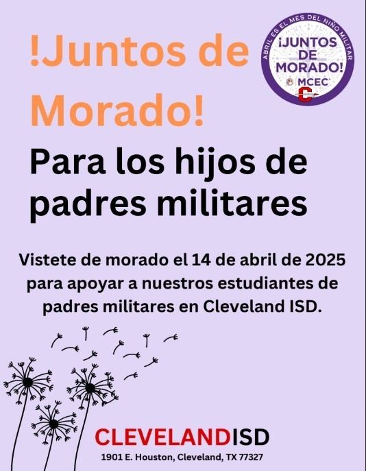 Wear purple to celebrate Military Kids &amp; Families on April 14th!