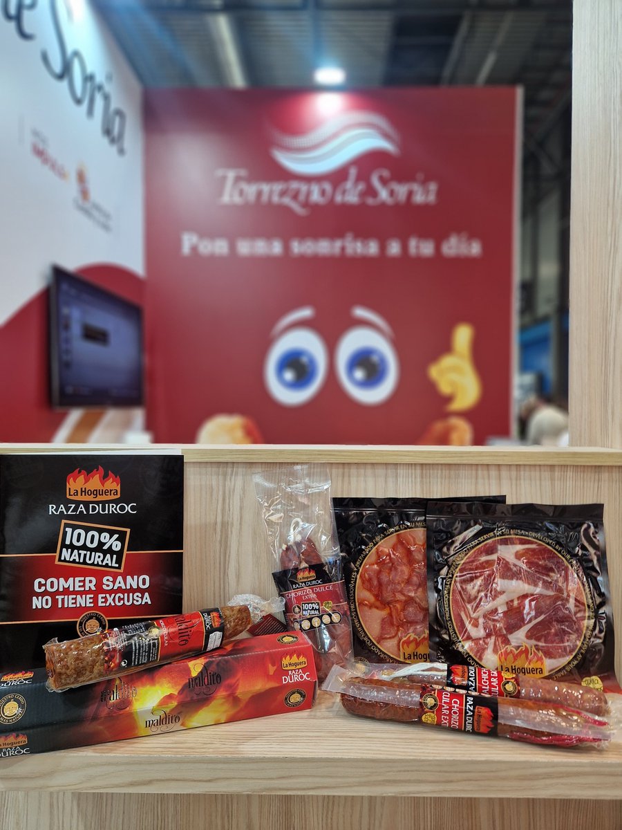 ¡Ya estamos en el Salón Gourmets hasta el 10 de abril! pueden encontrarnos en el Pabellón 4, en los stands de #TierradeSabor y #TorreznodeSoria para probar nuestros deliciosos productos de Embutidos La Hoguera 🔥 
#SalonGourmets #EmbutidosLaHoguera #SalonGourmets2025 #SG2025
