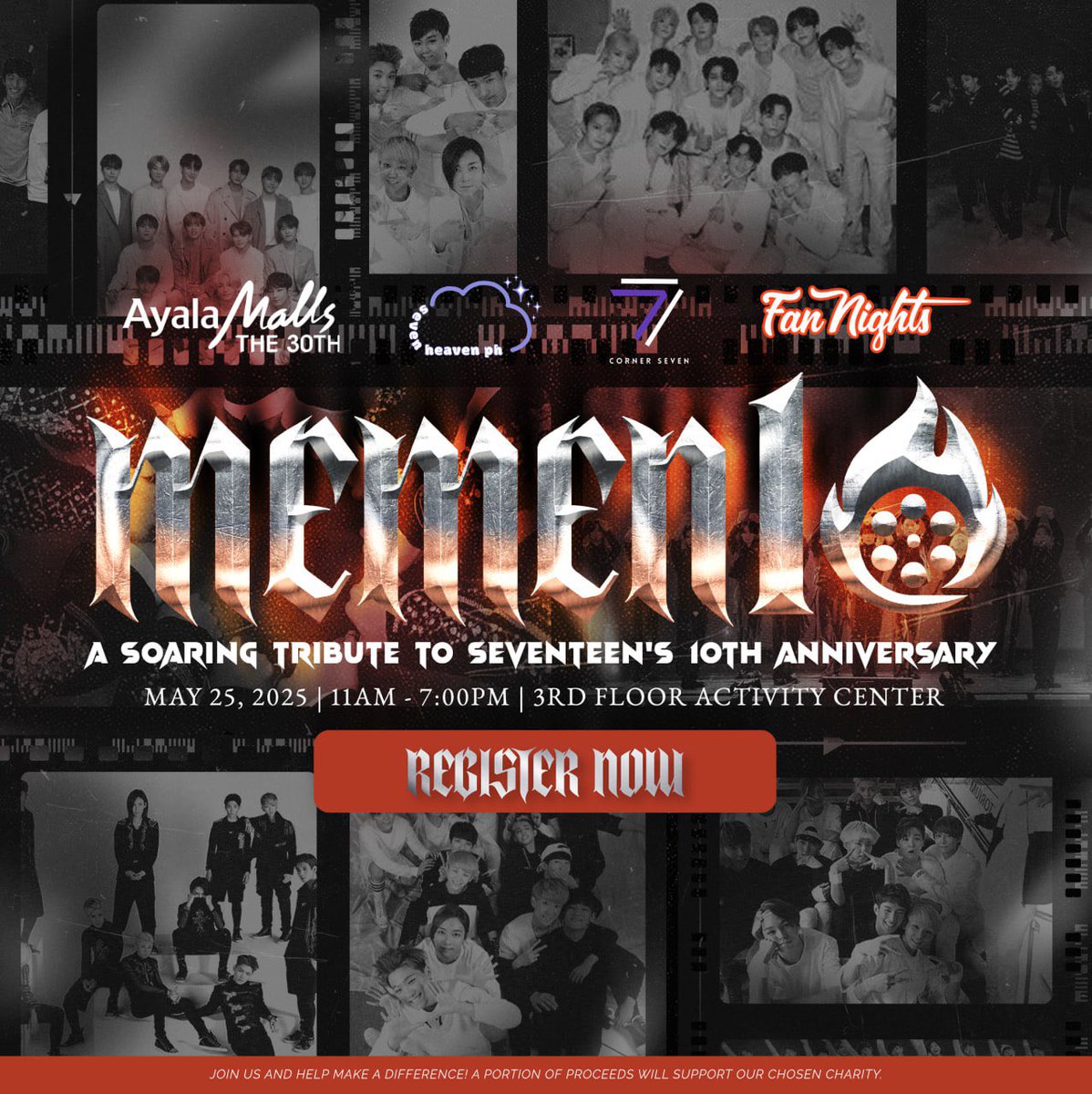 Corner_Se7en's tweet image. Caratdeul! 

The ul-10-mate celebration is here!

Corner Se7en in collaboration with Seven Heaven &amp;amp; Ayala Malls The 30th presents “Memen10: A Soaring Tribute to Seventeen’s 10th Anniversary” 

📆 May 25, 2025, 11:00am to 7:00 pm
📍Ayala Malls The 30TH, 3rd Floor, Activity Center