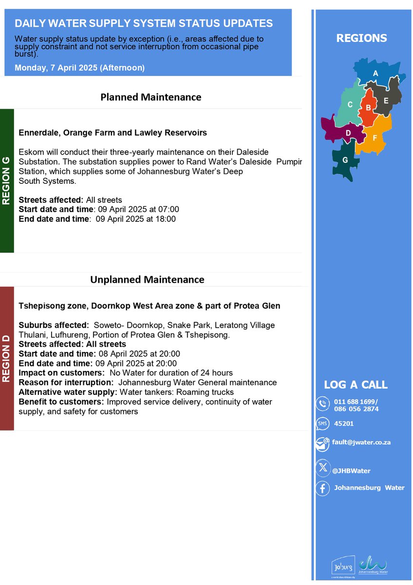 Johannesburg Water tweet media