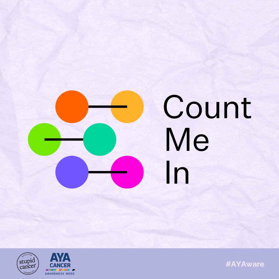 count_me_in's tweet image. It’s #AYAware Week! 89,500 AYAs (15-39) are diagnosed with cancer each year in the U.S., yet they face higher drug costs, barriers to care, and are underrepresented in research.

Join us in raising awareness &amp;amp; advocating for AYA cancer communities.