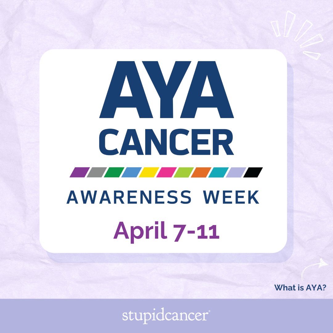 count_me_in's tweet image. It’s #AYAware Week! 89,500 AYAs (15-39) are diagnosed with cancer each year in the U.S., yet they face higher drug costs, barriers to care, and are underrepresented in research.

Join us in raising awareness &amp;amp; advocating for AYA cancer communities.