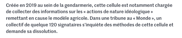 La cellule #Déméter menace les militants animalistes et environnementalistes, ainsi que les libertés associatives.
#Tribune ⤵️