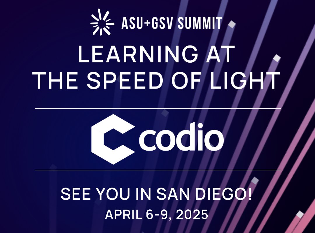 The ASU+GSV Summit is in full swing! 🎆👋

Be sure to stop by Codio's booth (#237A) if you're attending, we'd love to chat! 💫

<a href="/asugsvsummit/">ASU+GSV</a> #ASUGSVSummit