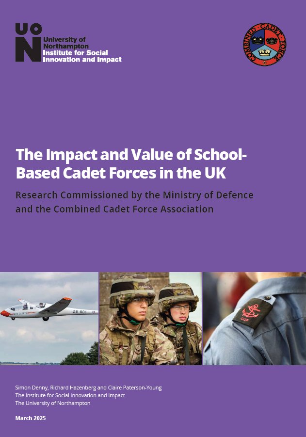 The latest study from the MOD, in collaboration with the University of Northampton, underscores the value of cadet programs in preparing young people for future success. Read it here 👉 shorturl.at/UeJJ9

#Cadets #YouthDevelopment #Leadership #Education #SocialMobility