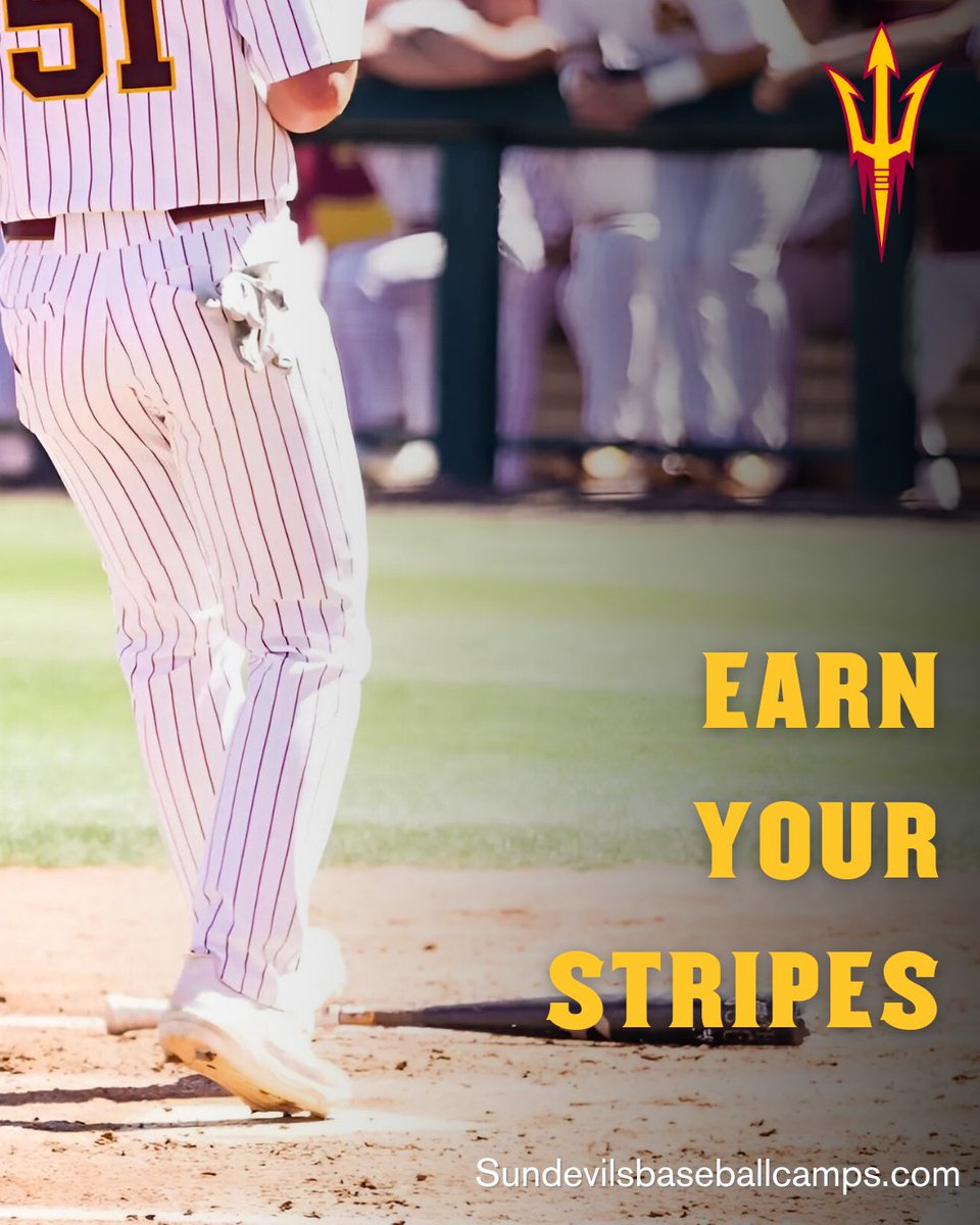 ASUBSBrecruit's tweet photo. You donโt wake up a Sun Devilโyou become one.
That grind starts early.
Earn your stripes โพ
๐ https://t.co/PyOuw13OAv
#EarnYourStripes #ASUBaseball https://t.co/ieTrOkceY6