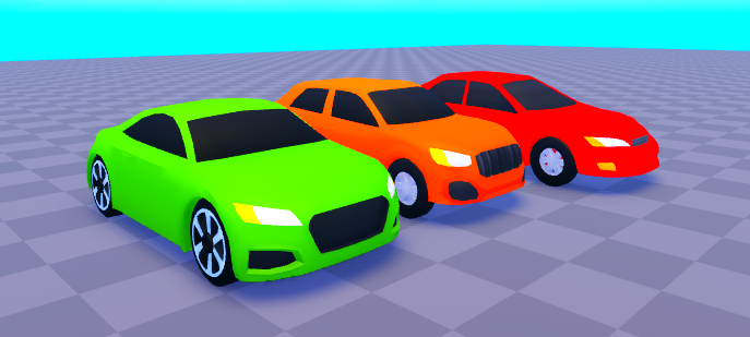 Low poly cars commissioned by <a href="/RyanIsDahBomb/">Ryan</a> 
This is my first time doing cars.

#LowPoly #RobloxDev #RobloxArt