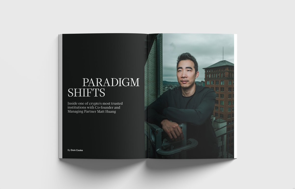 Read our profile on Matt Huang and his $12 billion crypto investment firm @ paradigm. https://t.co/aANGKJfzP4