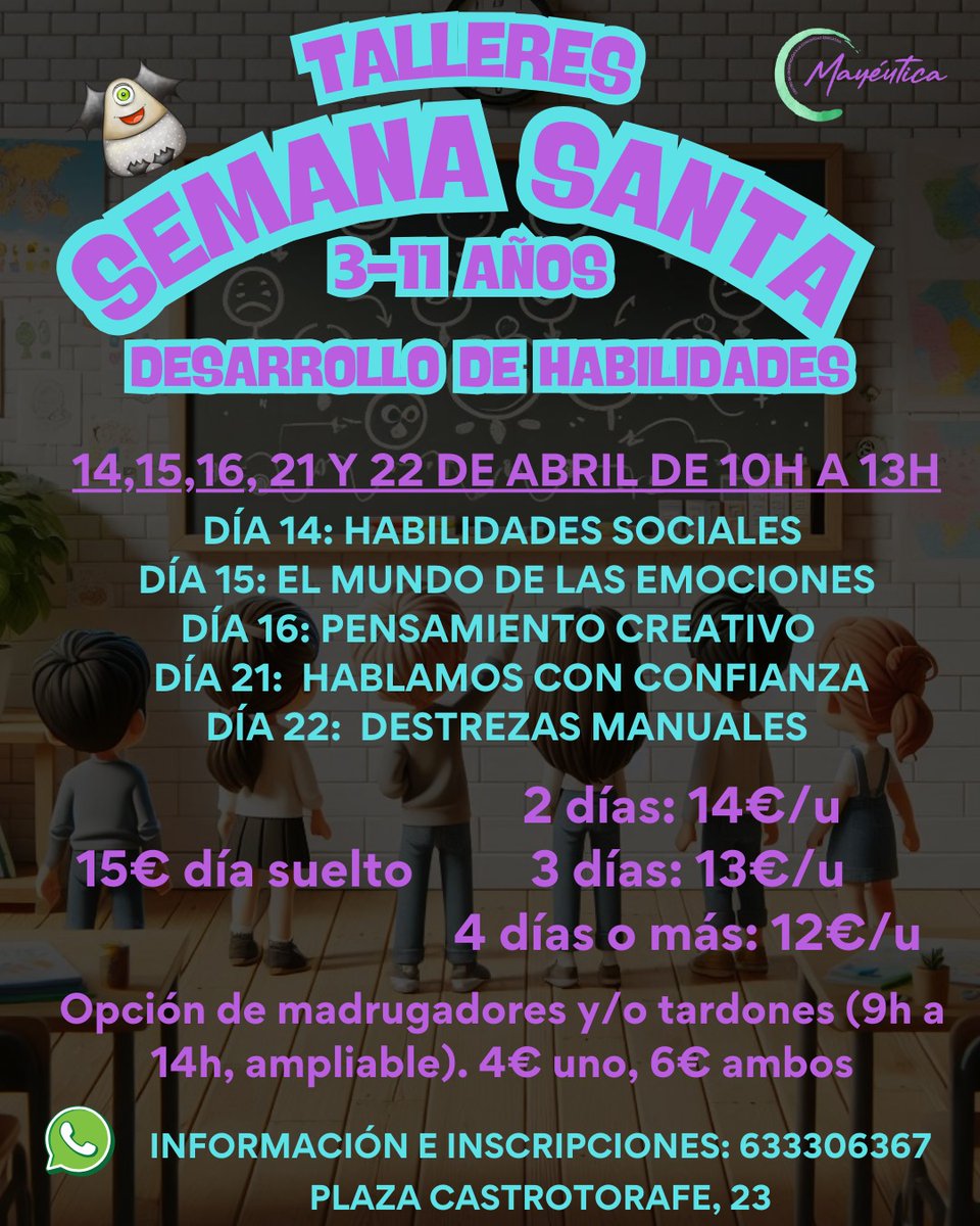TALLERES SEMANA SANTA 🥳