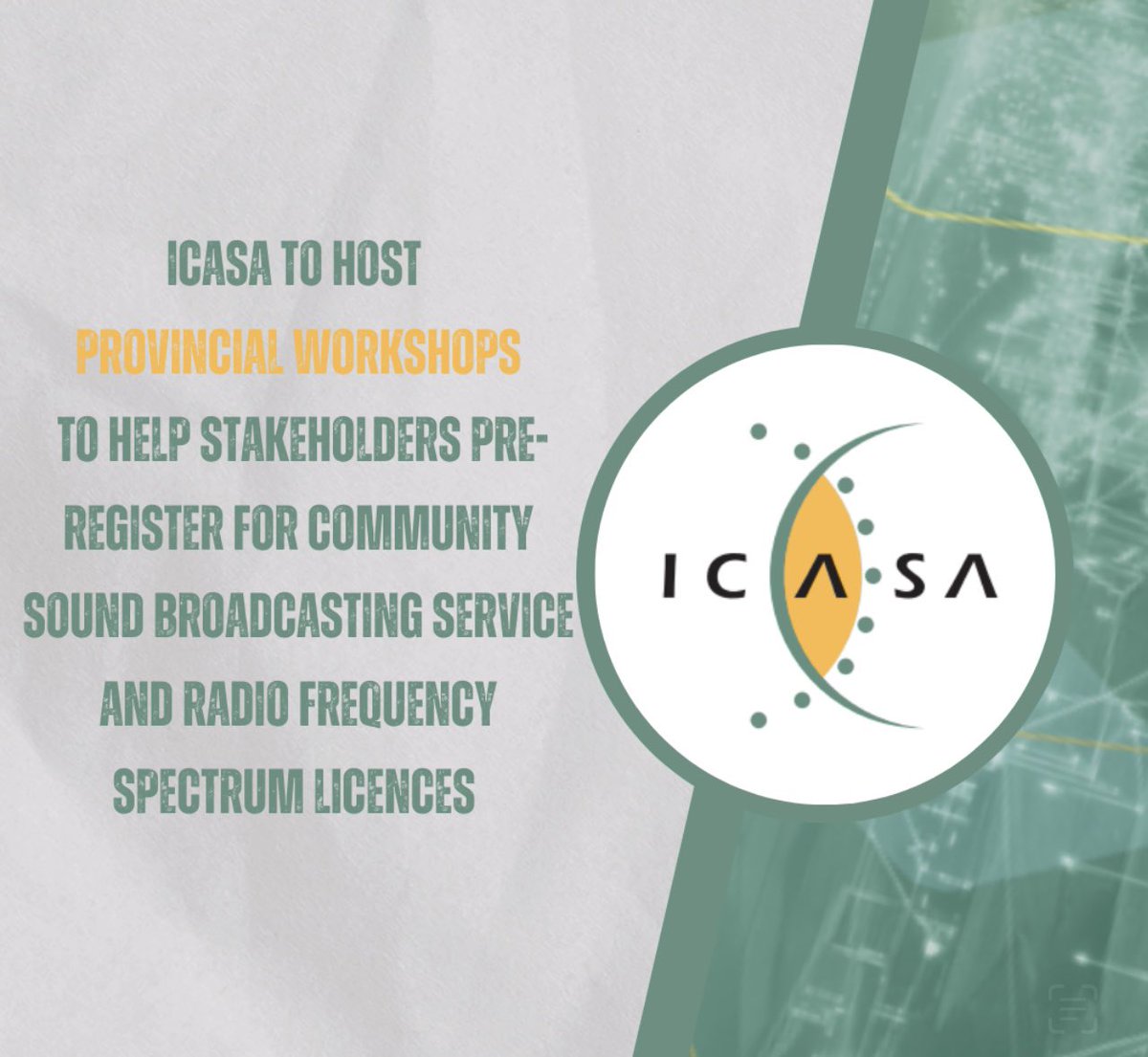‼️‼️IMPORTANT UPDATE: Outreach Workshops postponed

Please note that the outreach workshops scheduled for the Western Cape, Eastern Cape, and KwaZulu-Natal on 8 &amp; 10 April 2025 have been postponed to a later date.Revised dates and venue details for these provinces will be shared.