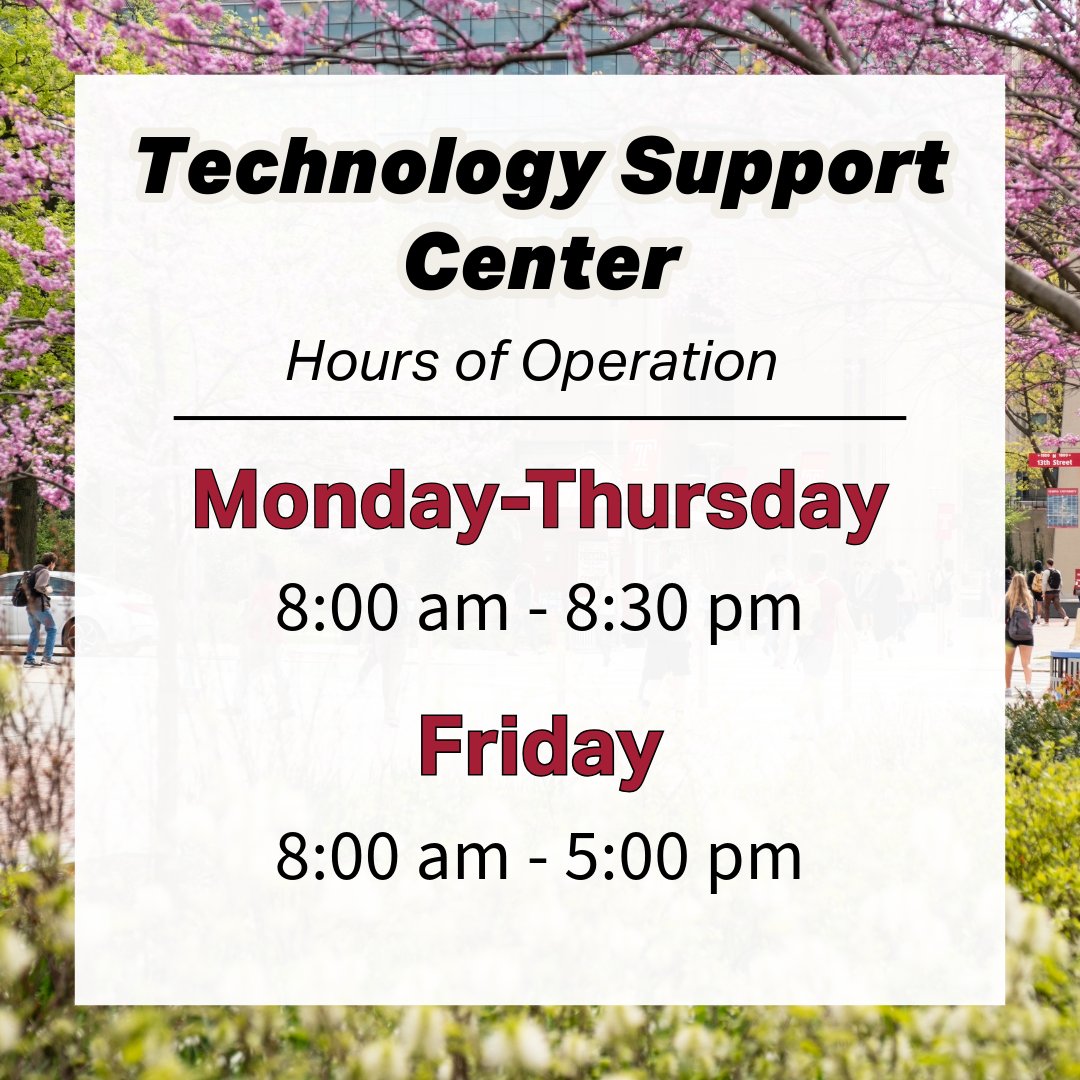 Need tech support? Chat or submit a help request at tuhelp.temple.edu, call 215-204-8000 or visit us in the Bell Building, Room 106. 
 #TechSupport #ITHelp #CustomerService #TechAssistance #SupportTeam #HelpDesk #CampusTech #TempleUniversity