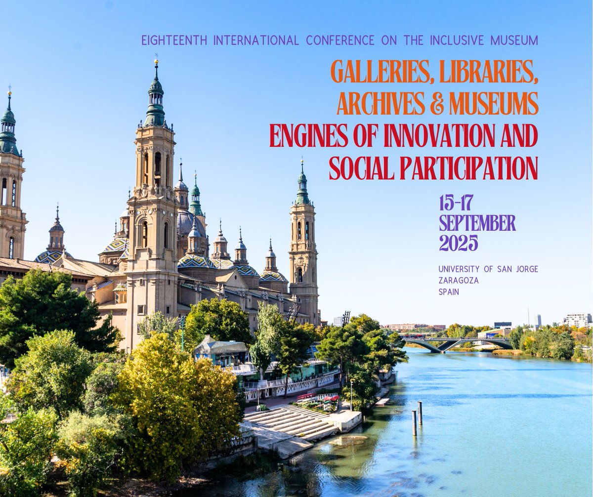 We’re finalizing an inspiring lineup of speakers, sessions, and events for the Eighteenth International Conference on the Inclusive Museum, Universidad San Jorge, 15-17 September 2025.
Take the link to view the list of accepted proposals: tinyurl.com/2hpa6jbh