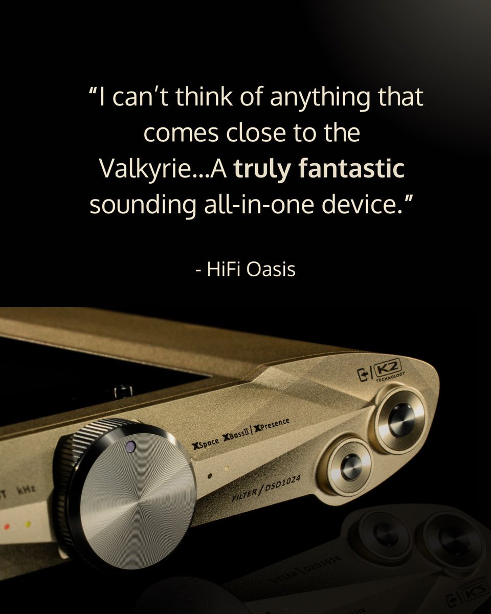 HiFi Oasis couldn't get enough of the NEW iDSD Valkyrie 🤩 
 
They described it as "one of the best-sounding DAC/Amps that I have ever had the pleasure of listening to" 🙌 
 
To read the full review, tap the link below: hifioasis.com/reviews/ifi-id…
