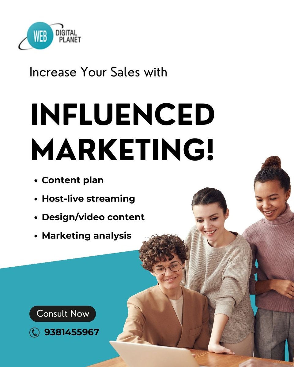 W_digitalplanet's tweet photo. WEB DIGITAL PLANET Offering an Influencer Marketing Service In affordable price.

For more details please visit our website : https://t.co/TpsVR5gcDF

#influencer #influencermarketing #webdigitalplanet #Hyderabad #India https://t.co/MKd85Z27rE