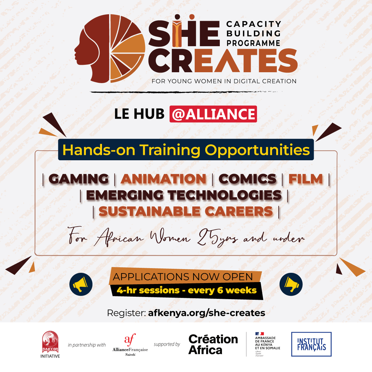 Check out the latest conversations of Wabunifu Series on our youtube page NAICCCON 

Conversations are from our previous She Creates Launch Event. 

Registrations  for this year's Cohort are open. Link on our Bio

#africancreatives #Womencreativesinkenya #digitalartists