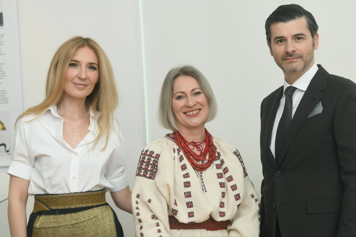 Special event organized by our Embassy&amp; hosted by the 🇸🇮Ethnographic Museum just before Easter. Over 120 fabulous ostrich eggs masterfully dyed&amp;decorated by artist M. Andone-Rotaru on exhibit at the museum. #CulturalDiplomacy