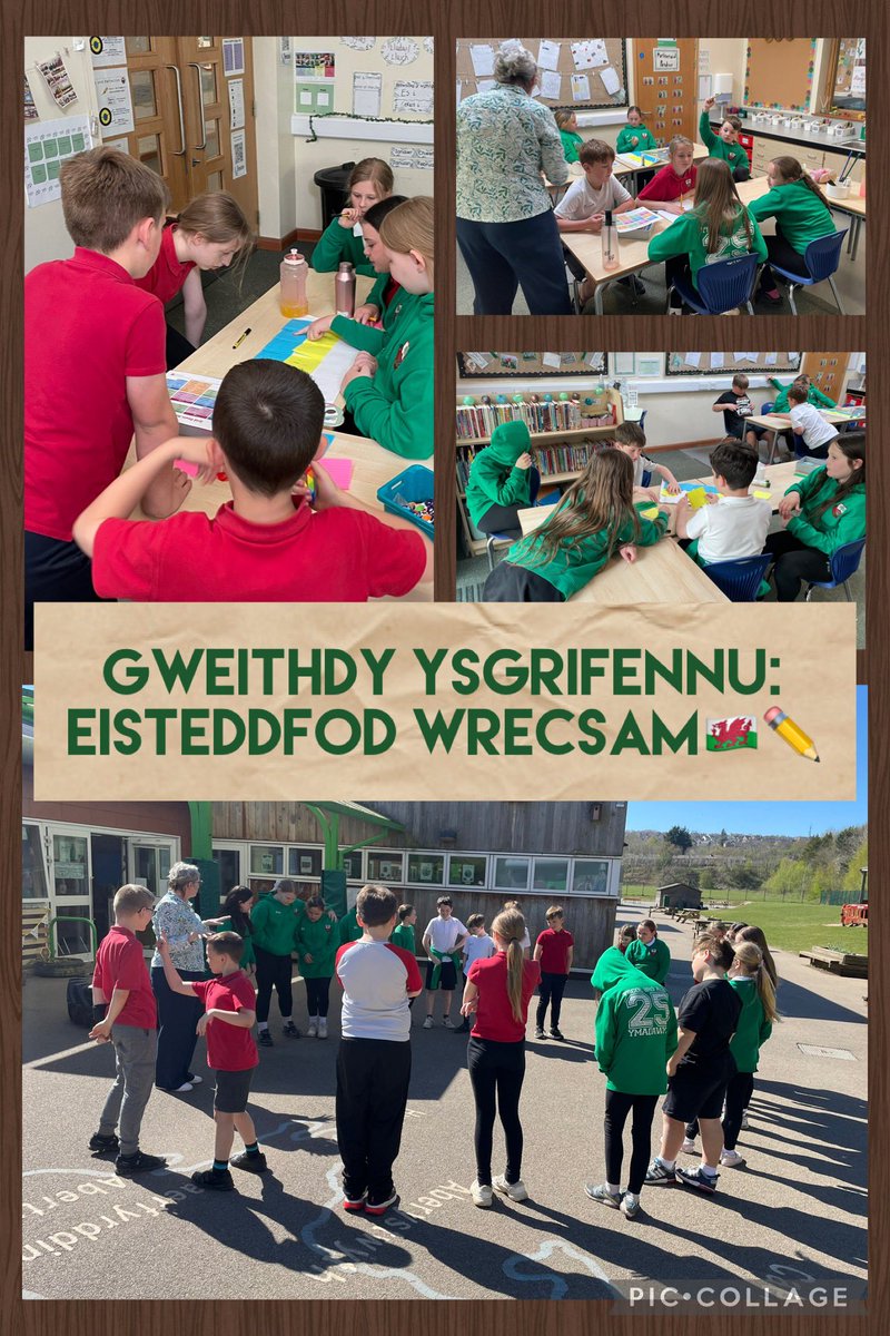 Diolch yn fawr i Rhian Cadwaladr am ddod draw i Fro Alun heddiw er mwyn helpu dosbarth Eryr cyfansoddi cerdd newydd sbon am ein hardal leol. Bydd y gerdd yma yn cael ei gyhoeddi yn yr Eisteddfod Genedlaethol yn Wrecsam yn mis Awst. Am gyffrous 🤩📝🏴󠁧󠁢󠁷󠁬󠁳󠁿
#EisteddfodWrecsam2025