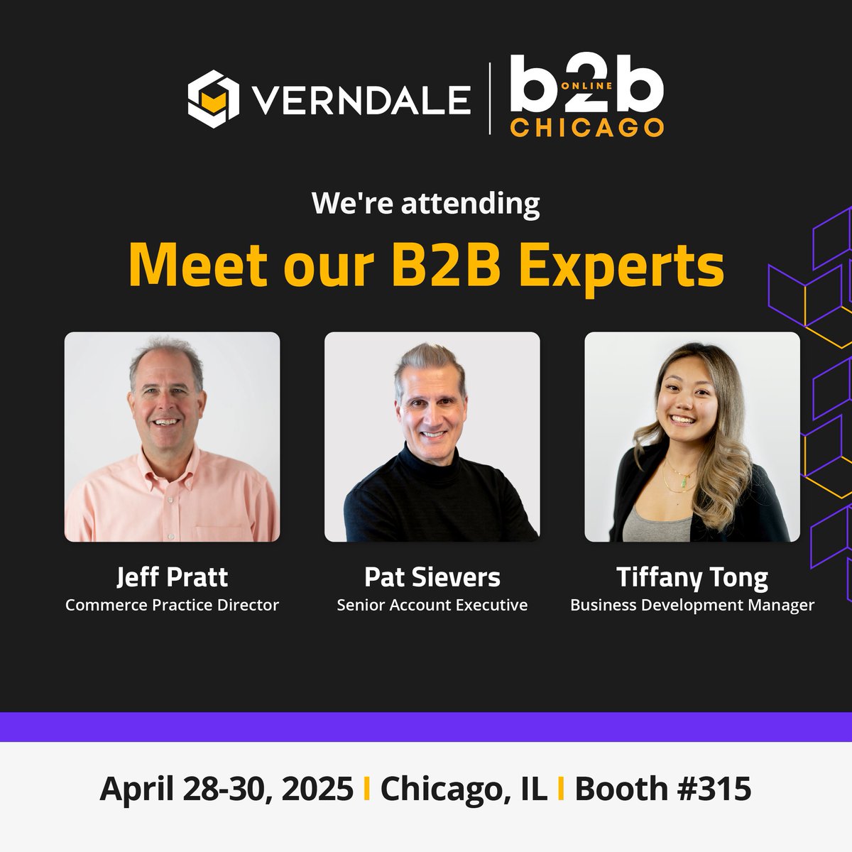 📍 Let's connect in Chicago at B2B Online! Visit booth 3️⃣1️⃣5️⃣ or DM us to set up a time to chat.