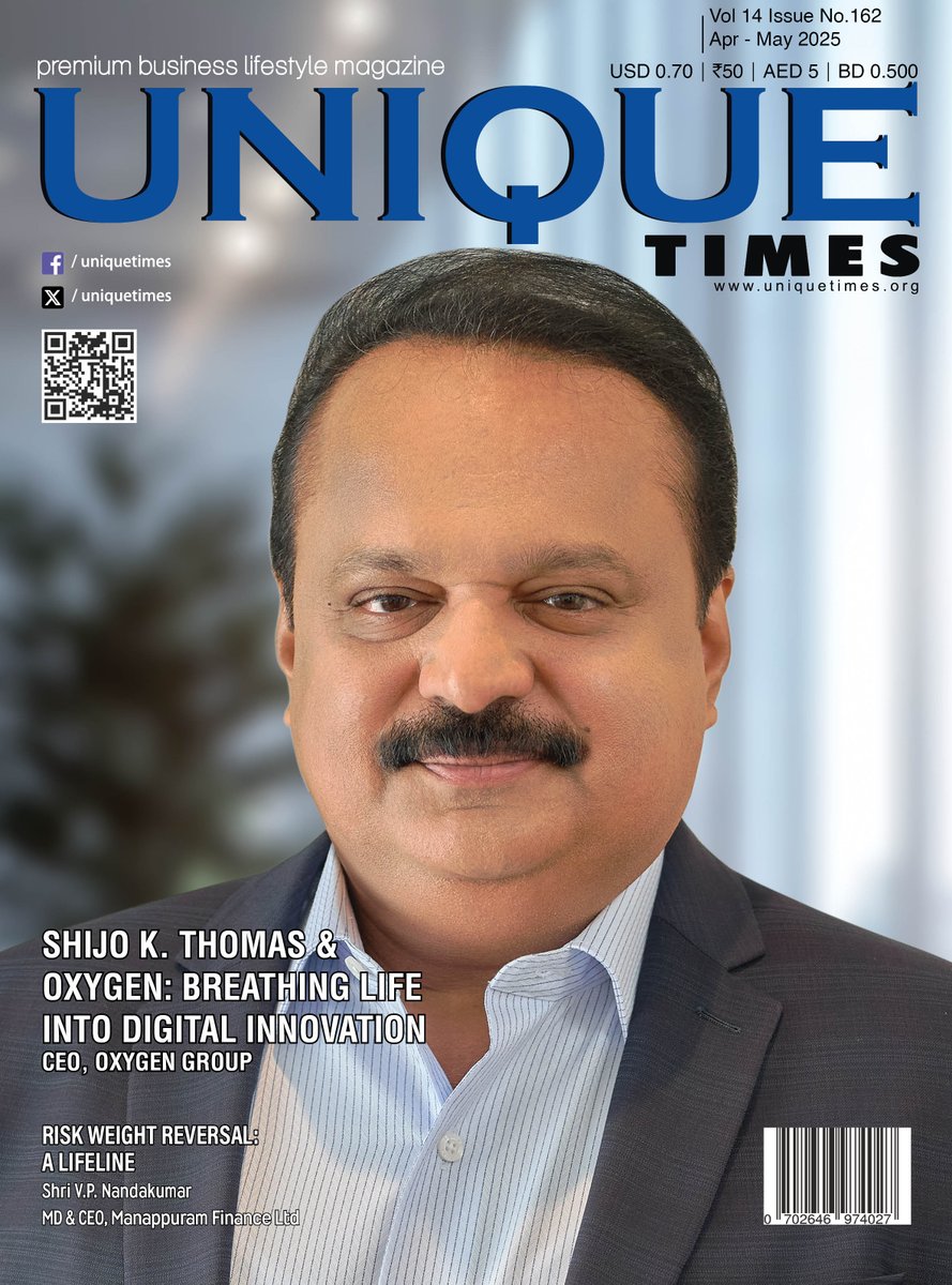 uniquetimesorg's tweet photo. Unique Times is proud to present Shijo K. Thomas as the face of this month’s cover story.
For E-Magazine: What'sapp +91 9288800999
Read More: https://t.co/eDUS7sfKol
#CoverStory #UniqueTimes #ShijoKThomas #OxygenTheDigitalExpert #DigitalLeader #TechVisionary #KeralaTech https://t.co/hBdnP7KalF