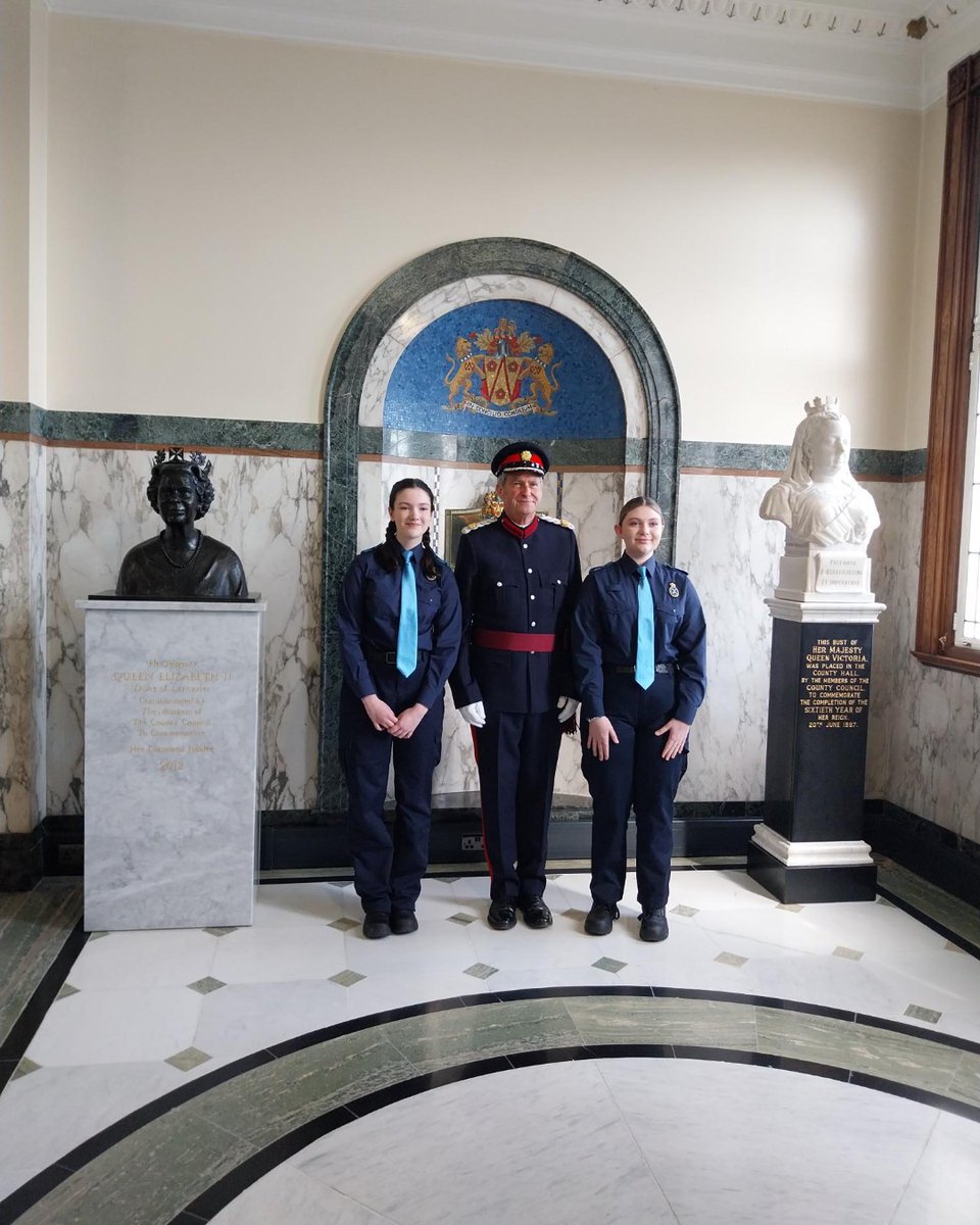 Congratulations to High Sheriff Cadets Olivia and May who attended the Installation of the Mr James Carter DL as The High Sheriff of Lancashire 2025/26 at County Hall in Preston last week.