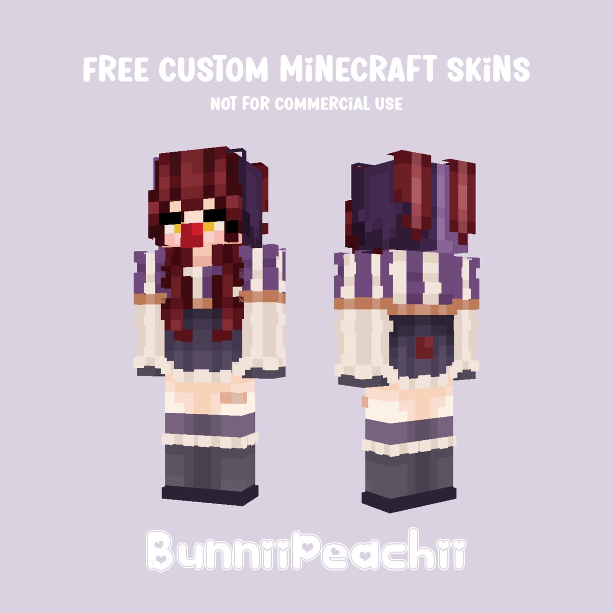 Free custom Minecraft skin ✨
Wanting to get more skin practice in. I always custom make my own skins and my friends always recommend I make them for other people. I can do any OCs, tv/game/movie characters or based off you directly. These will not include commercial use.