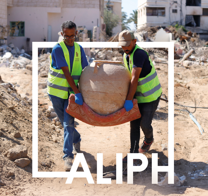 ALIPH is proud to be a part of the new exhibition "Rescued Treasures of Gaza: 5,000 Years of History” at <a href="/imarabe/">Institut du monde arabe</a> in #Paris featuring archaeological artifacts from Gaza &amp; highlighting ALIPH's emergency measures  to rescue cultural heritage in #Gaza.
the.aliph.foundation/palestine-en