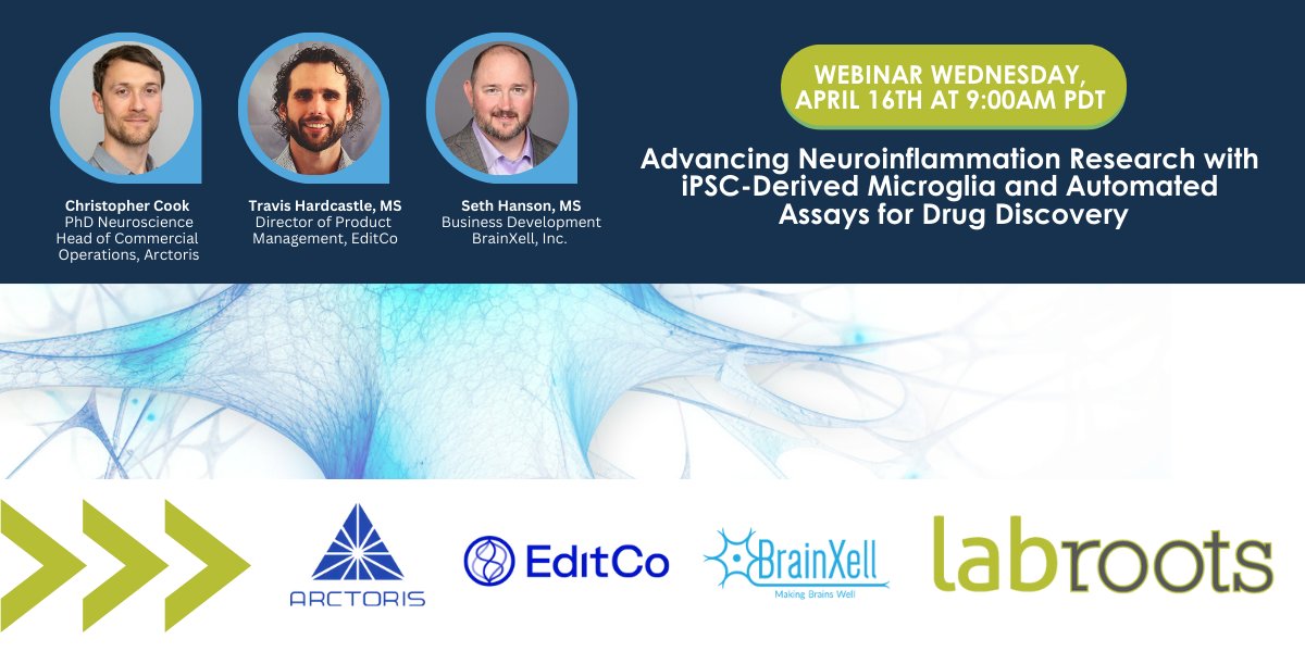 Don’t miss Labroots' upcoming webinar on “Accelerating Research with iPSC-derived Human Neurons and Glia”! 🌟 Sign up now to secure your spot and learn how cutting-edge iPSC technology can advance your research in brain science and drug development.

📅 Date: April 16, 2025
 🕒