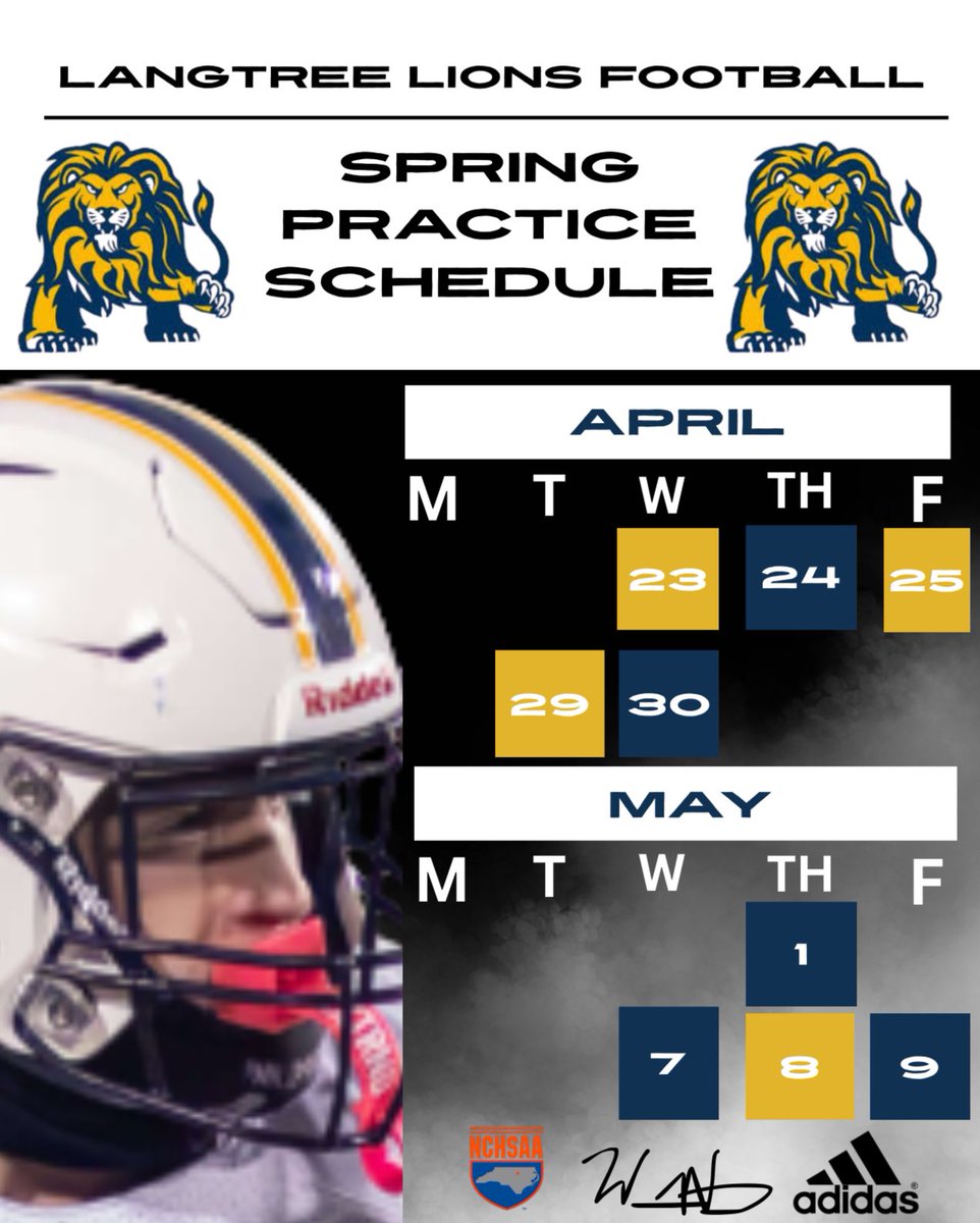 April showers bring…. Spring practice!