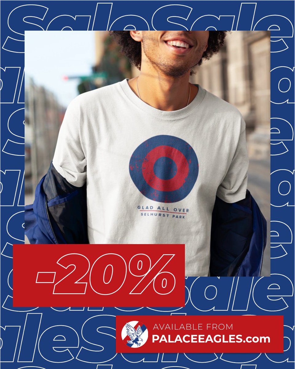PalaceEagles (@palaceeaglesc0m) on Twitter photo 🚨 FLASH OFFER 🚨
Need a new t-shirt this summer? Look no further! 🎯
Get 20% off our mod target tee. Crafted for the true fans, the design embodies the heart and heritage of the club ⚽
Offer only available until midnight 👉  palaceeagles.com #CPFC 🚨 FLASH OFFER 🚨
Need a new t-shirt this summer? Look no further! 🎯
Get 20% off our mod target tee. Crafted for the true fans, the design embodies the heart and heritage of the club ⚽
Offer only available until midnight 👉  palaceeagles.com #CPFC