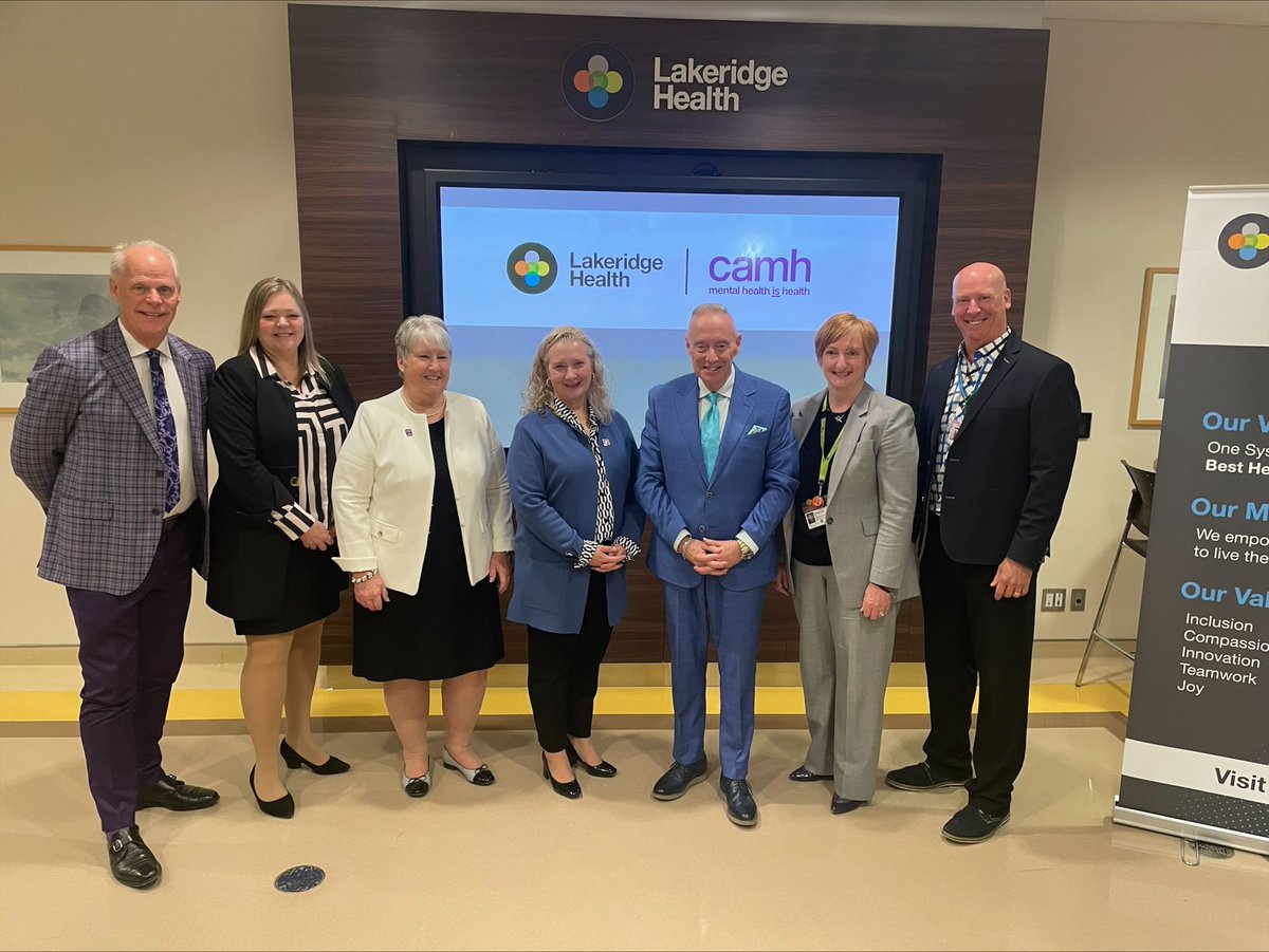 We're thrilled to partner with <a href="/CAMHnews/">CAMH</a> to transform mental health care in Durham Region! Together, we’re creating a replicable model of academic and clinical excellence, ensuring accessible, high-quality care close to home. Learn more: bit.ly/4i0Qjw8