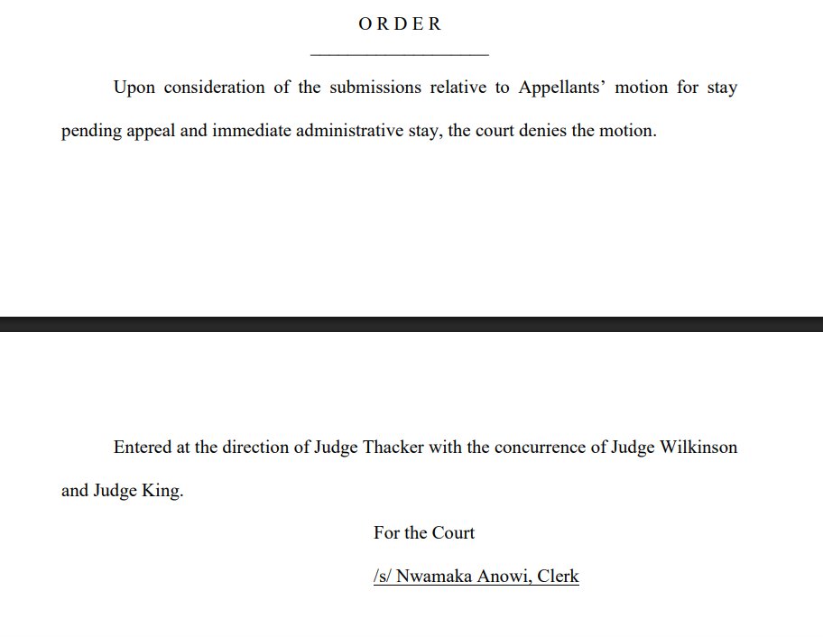 camiloreports's tweet photo. Unless the Supreme Court intervenes, the Trump administration will have until 11:59 PM today to "facilitate" the return of Kilmar Abrego Garcia, the man mistakenly deported to El Salvador to be imprisoned there.

Two federal courts have declined to pause the deadline. https://t.co/XySyt3JuRI