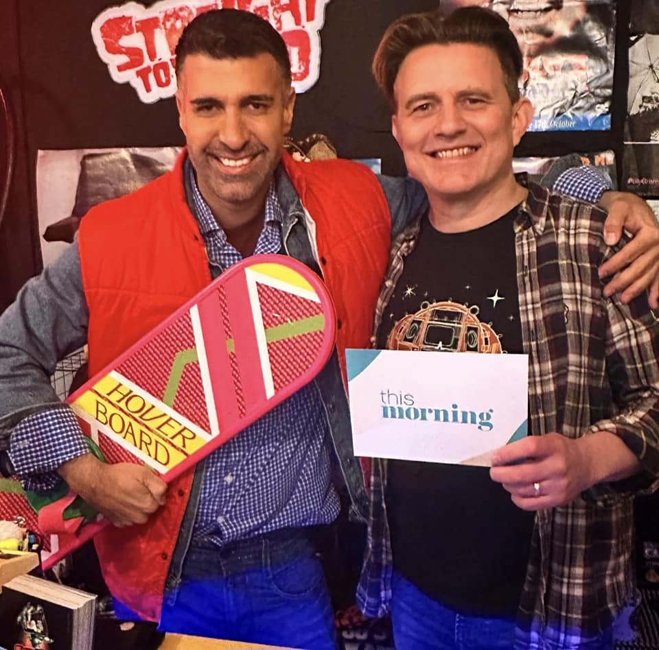 80s Video Shop (@80svideoshop) on Twitter photo Not your average Monday Morning! Thank you <a href="/danhatfieldpawn/">Dan Hatfield</a>, <a href="/thismorning/">This Morning</a> and your amazing Team & Crew for visiting us! Surreal to think people all over the UK watching a live broadcast from the shop on National TV. Everyone was so friendly and made it a really special day. Not your average Monday Morning! Thank you <a href="/danhatfieldpawn/">Dan Hatfield</a>, <a href="/thismorning/">This Morning</a> and your amazing Team & Crew for visiting us! Surreal to think people all over the UK watching a live broadcast from the shop on National TV. Everyone was so friendly and made it a really special day.
