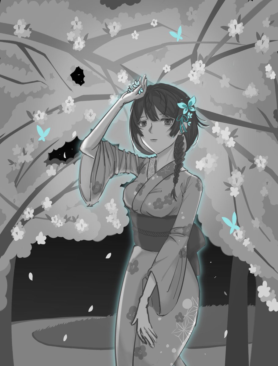 dyerrr3118's tweet photo. 夜桜
 #EGOART #ALTEREGO https://t.co/acUOhtBrCJ