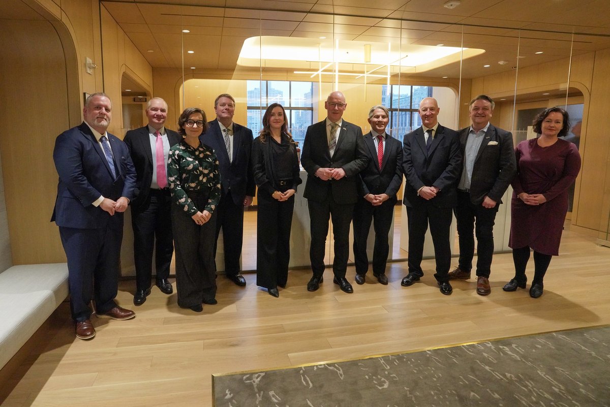 First Minister (@scotgovfm) on Twitter photo First Minister <a href="/JohnSwinney/">John Swinney</a> championed the mutually beneficial trade links between Scotch whisky firms and the US.
Addressing <a href="/ScotchWhiskySWA/">Scotch Whisky Association</a> members and US partners in New York, he said spirit exports and bourbon cask imports support jobs and investments in both countries. First Minister <a href="/JohnSwinney/">John Swinney</a> championed the mutually beneficial trade links between Scotch whisky firms and the US.
Addressing <a href="/ScotchWhiskySWA/">Scotch Whisky Association</a> members and US partners in New York, he said spirit exports and bourbon cask imports support jobs and investments in both countries.