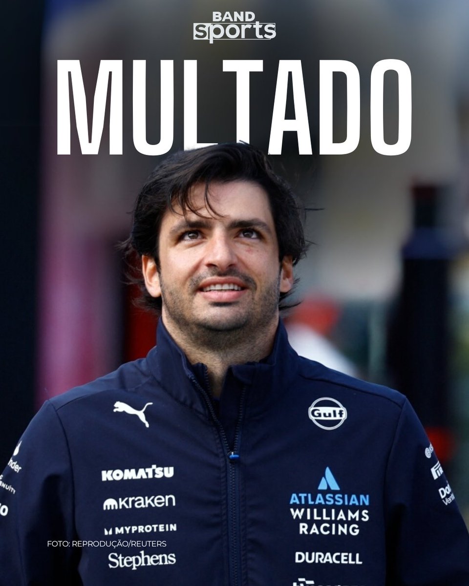 NÃO DEU PRA ESPERAR 🤣😬 Carlos Sainz recebeu uma multa de 20 mil euros (R$127 mil) por conta do atraso para a execução do hino nacional do Japão, antes da corrida deste domingo (6). O motivo? A famosa dor de barriga.

#F1noBandSports #JapaneseGP #Sainz #Multa #Williams