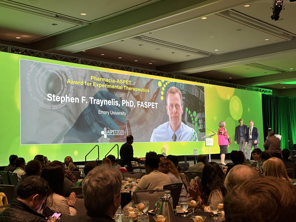 This past weekend, MSP faculty member Stephen Traynelis received the Pharmacia-ASPET Award for Experimental Therapeutics for his work on glutamate receptor pharmacology. <a href="/ASPET/">ASPET</a>  #aspet2025