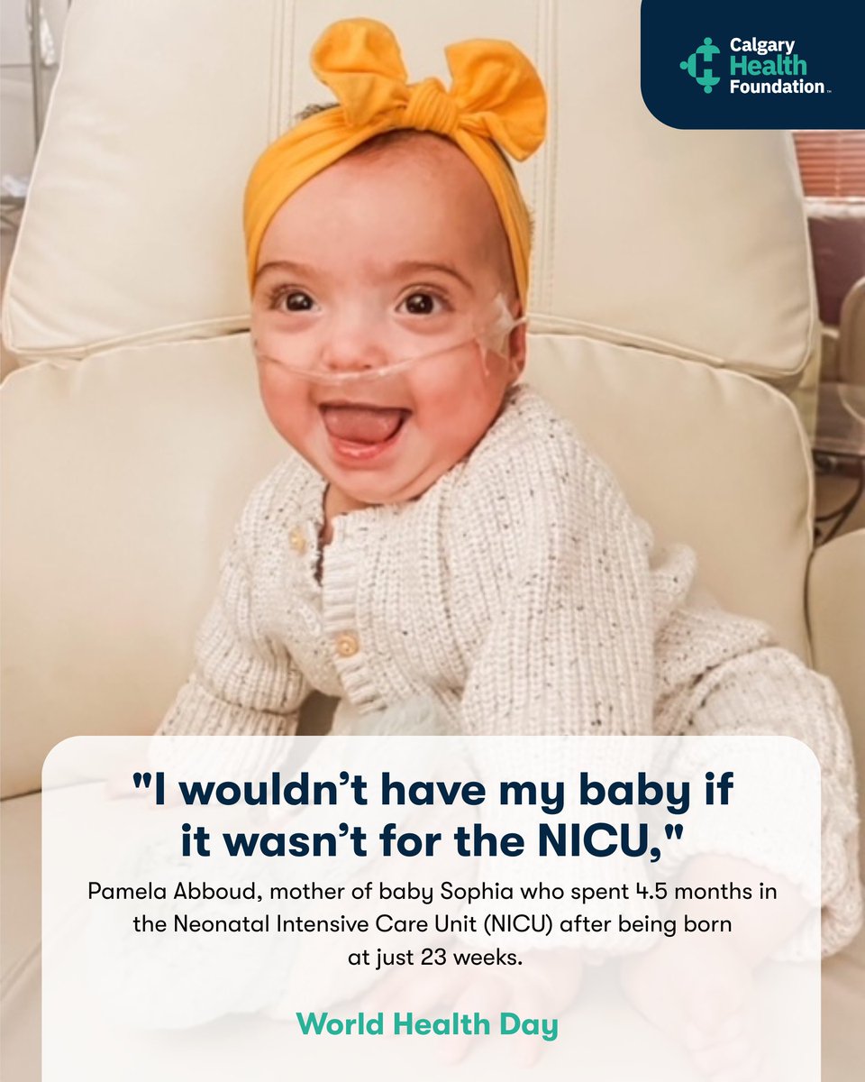 In alignment with this #WorldHealthDay’s theme, “Healthy Beginnings, Hopeful Futures,” we’re sharing the story of Pamela and her baby daughter, Sophia. 
Read the full story on our website: bit.ly/3Ejs4LS
#NICUCare #MaternalHealth #NeonatalCare